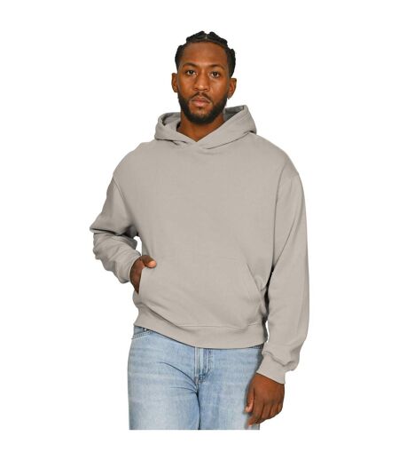 Mens Boxy Ringspun Cotton Oversized Hoodie Stone Casual Classics
