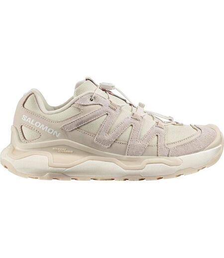Womens/ladies Xc Roam Leather Running Trainers Almond Milk Salomon