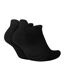 Pack Of 2  Unisex Adult Multiplier Running No-show Socks  Black White Nike-2