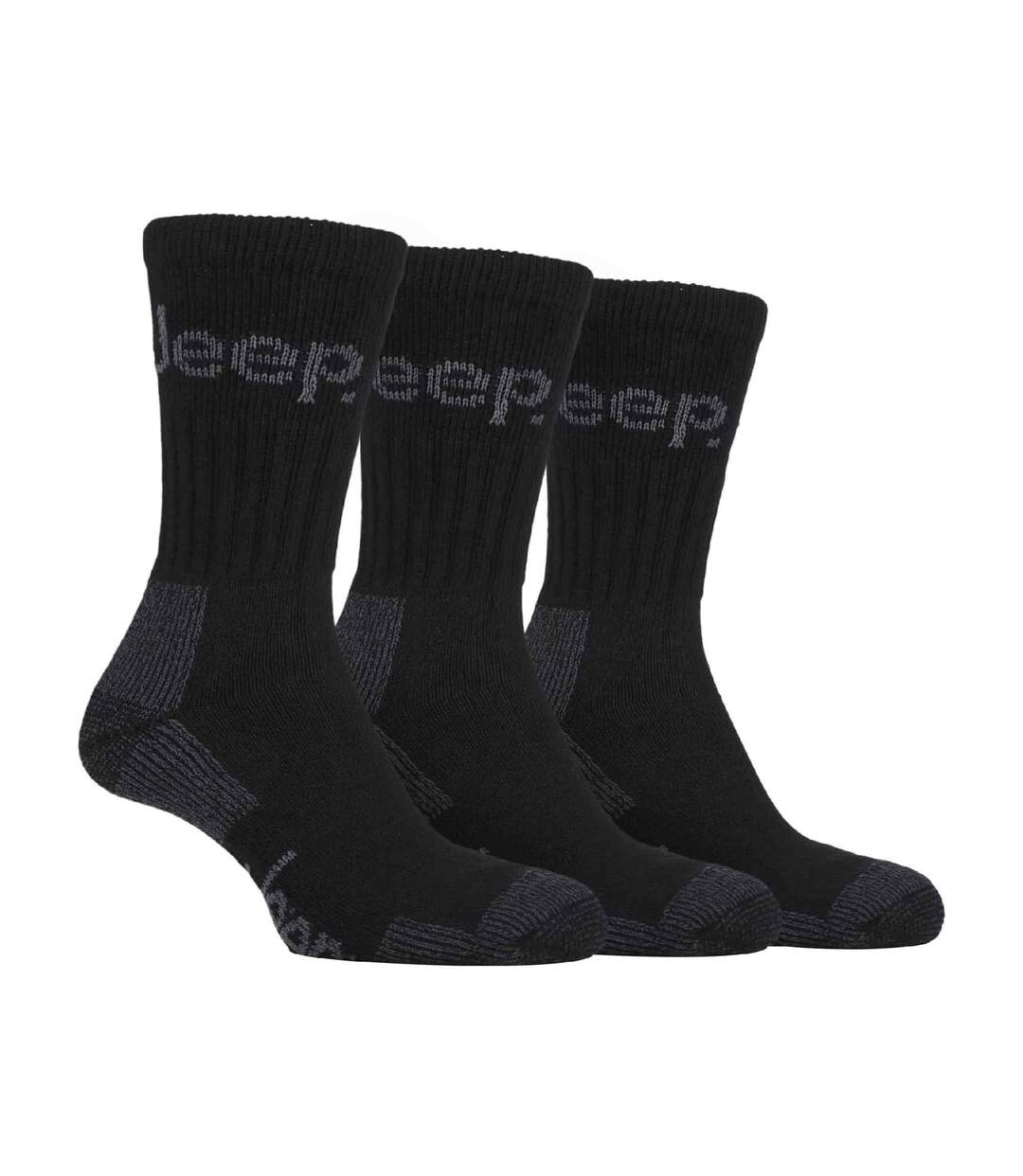 3 Pairs Mens Luxury Cushioned Cotton Hiking Socks-1