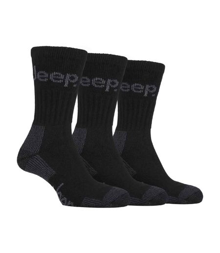 3 Pairs Mens Luxury Cushioned Cotton Hiking Socks