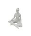 Statuette Yoga Femme Donnina 23cm Argent-3