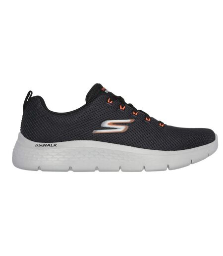 Mens go walk flex vespid trainers charcoal/black Skechers