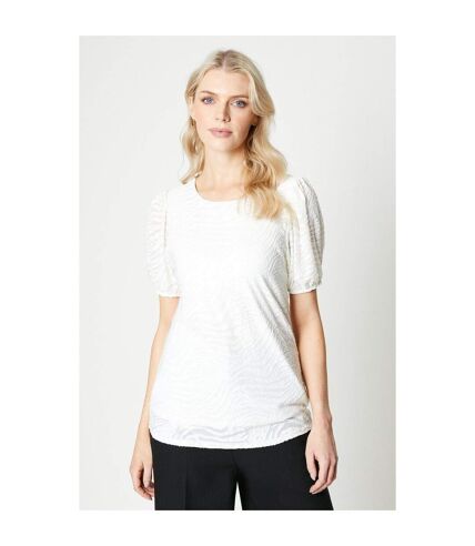 Principles Womens/Ladies Burnout T-Shirt (Ivory) - UTDH6730