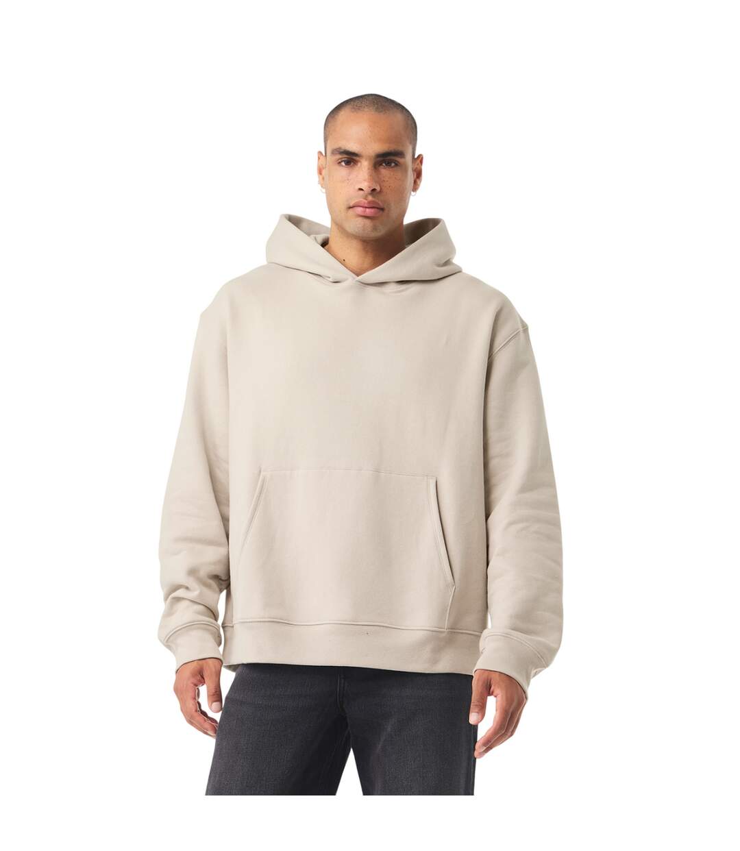 Sweat À Capuche Adulte Gris Bella + Canvas-2