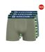 Pack Of 3  Mens Amero Boxer Shorts  Green Blue Grey Duck And Cover-1