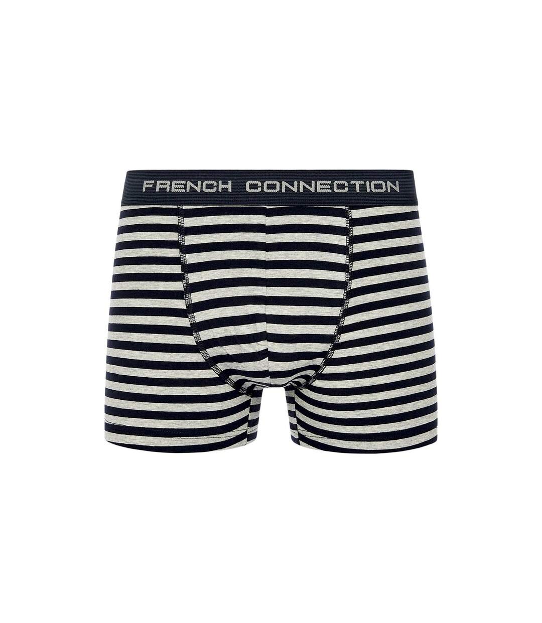 Boxers fc14 homme noir / blanc / gris French Connection French Connection