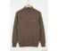 Cardigan Full Zip Homme Ledertys Marron en Laine LY0717-5
