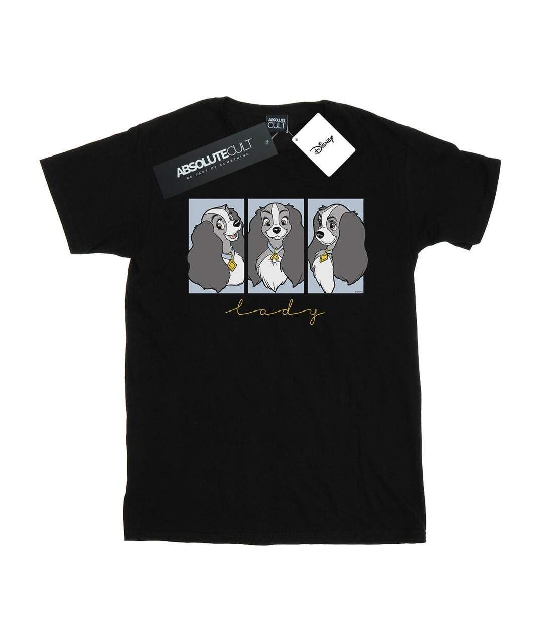 Disney - T-shirt LADY AND THE TRAMP LADY FRAMES - Femme (Noir) - UTBI17985-1