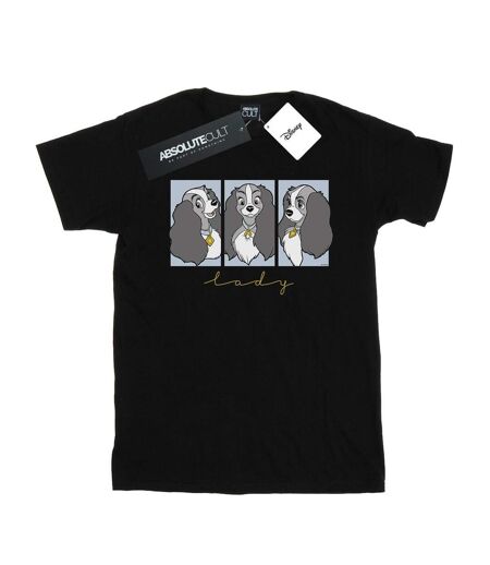Disney - T-shirt LADY AND THE TRAMP LADY FRAMES - Femme (Noir) - UTBI17985