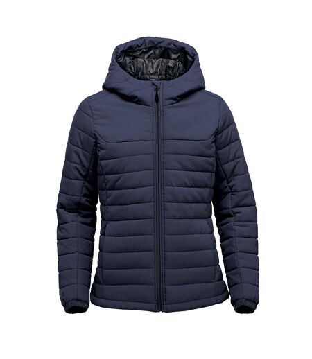 Stormtech Womens/Ladies Nautilus Quilted Hooded Jacket (Black)