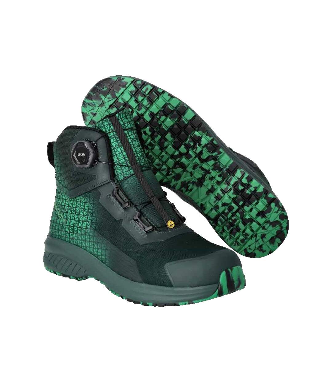Mens Footwear Accelerate Safety Boots Green Grass Green Mascot-4