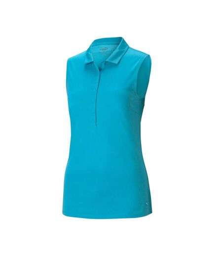 Polo Sans Manches Turquoise Femme Puma Rotation - XS