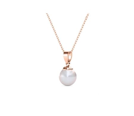 Collier et Pendentif Full Moon Pearl, Perle d’imitation