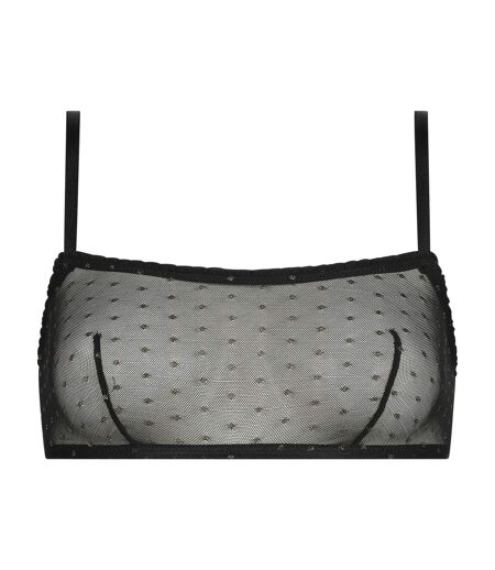 Bralette à pois en lurex pailleté Shiny Mesh