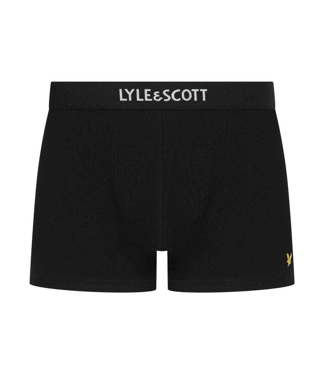 Pack Of 3  Mens Devon Boxer Shorts  Black Lyle & Scott-2