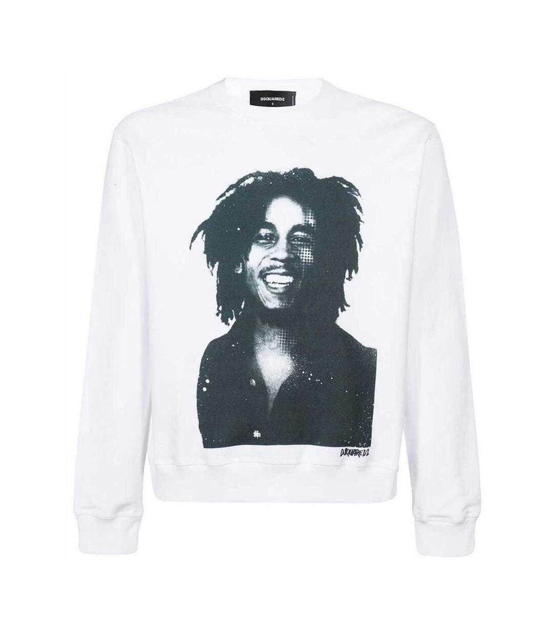 Sweat Motif/style Bob Marley Homme Blanc DSquared2-1