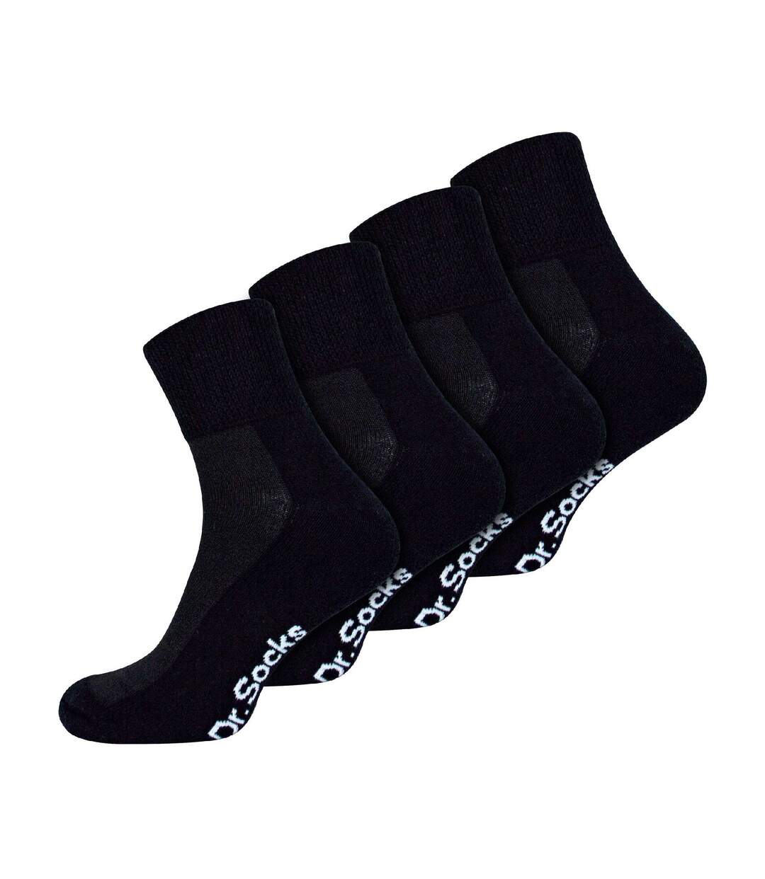 4 Pack Extra Wide Bamboo Diabetic Ankle Socks-1