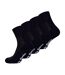4 Pack Extra Wide Bamboo Diabetic Ankle Socks-1