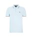 Polo Motif/style Rayure Contrastée Sur Bord Paddy Homme Bleu Pastel Boss-1