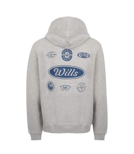 Mens Relaxed Fit Hoodie Ice Marl Jack Wills