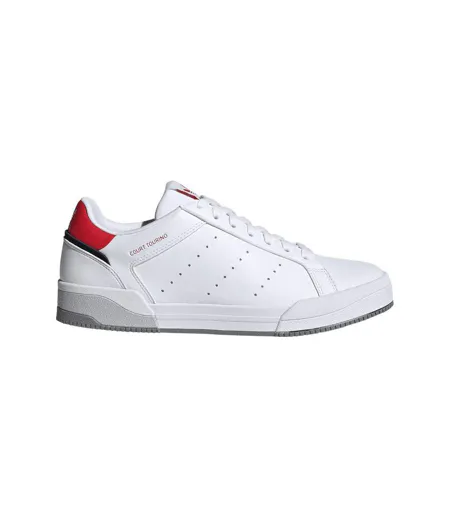 Mens Tourino Leather Trainers White Adidas
