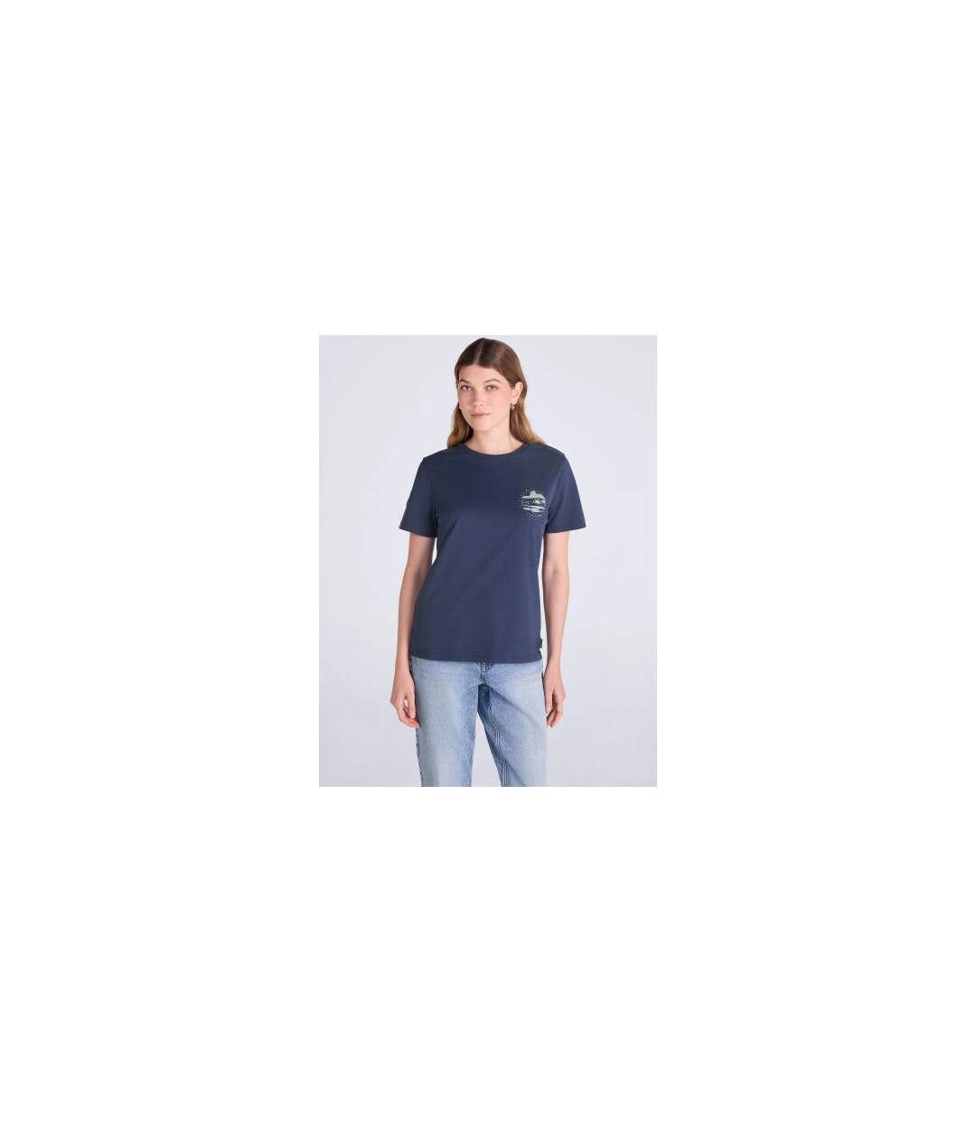 T-shirt Graphique Carina Femme Bleu Foncé Animal-1