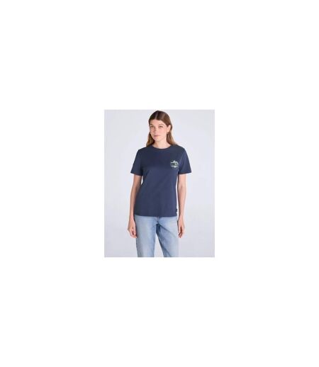 T-shirt Graphique Carina Femme Bleu Foncé Animal