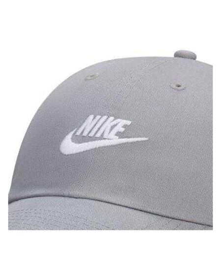 Club Embroidered Logo Baseball Cap Grey Nike