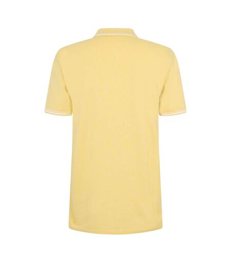 Polo Motif/style À Col Homme Jaune Hugo Boss