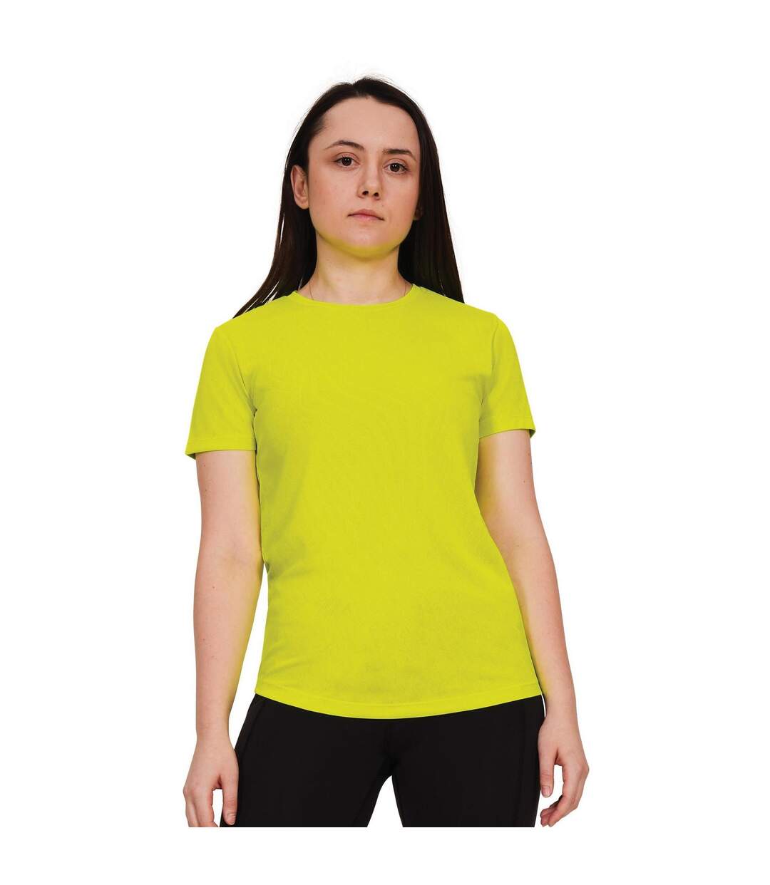 T-shirt original tech femme jaune Casual Classics