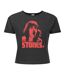 Womens/ladies Mick Photo Stones The Rolling Stones Crop Top Charcoal Amplified-1
