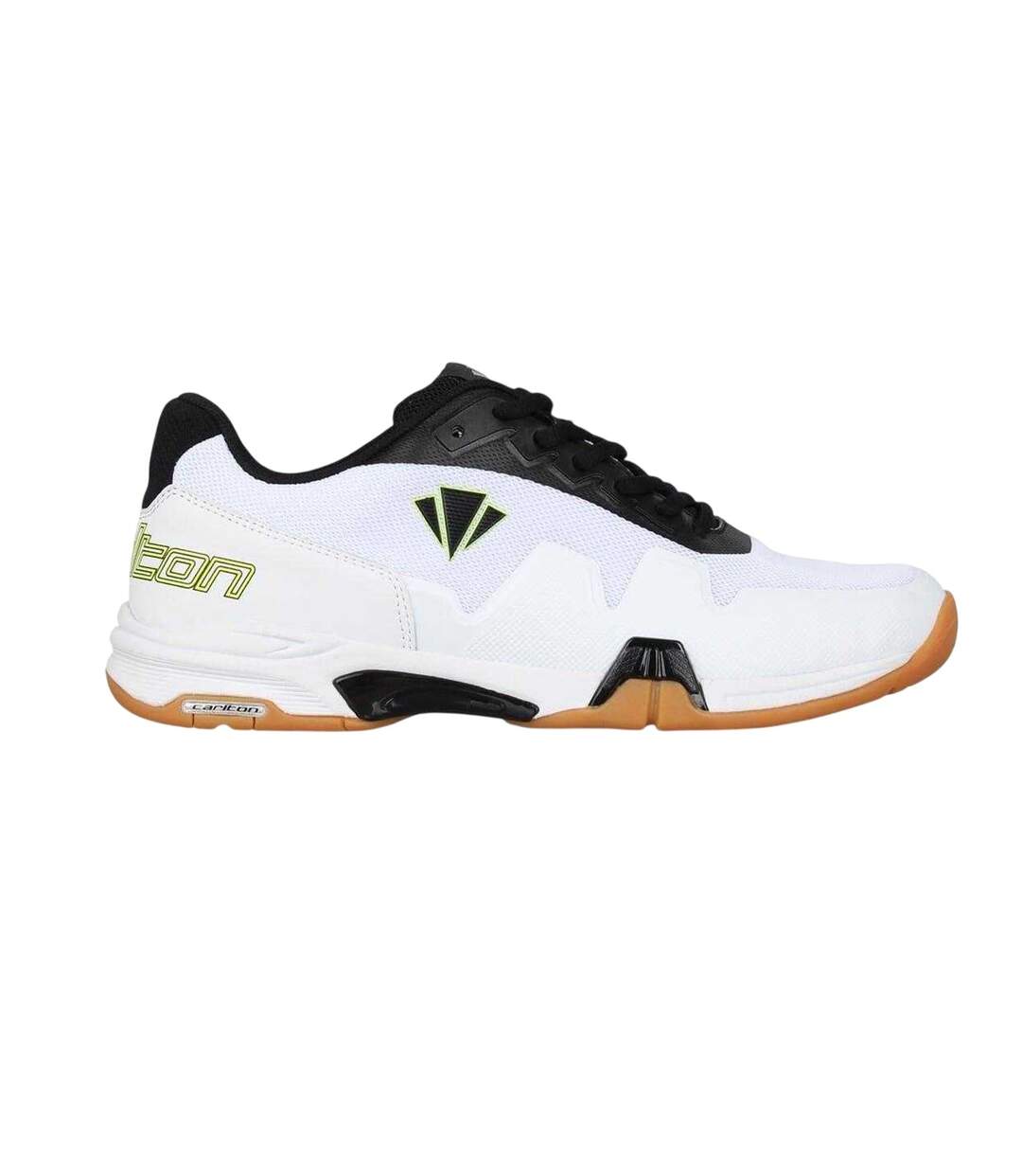 Mens Xelerate Indoor Court Trainers White Black Gum Carlton-4