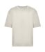 Mens 100 oversized t-shirt natural stone Awdis