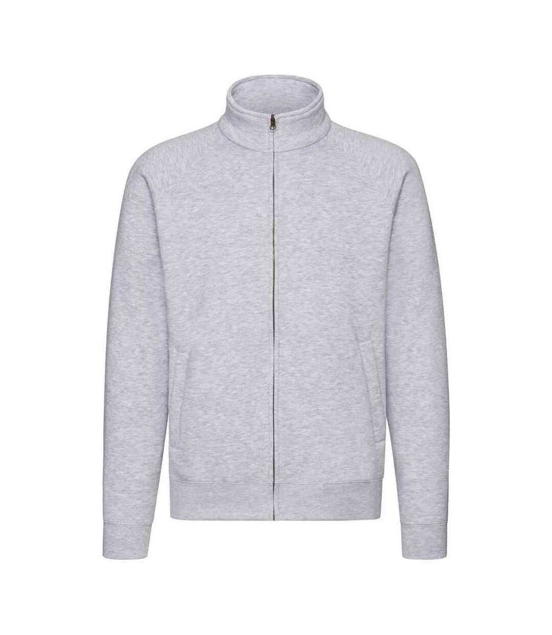 Sweat premium homme gris chiné Fruit of the Loom