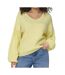 Pull jaune femme jdy dinea-1