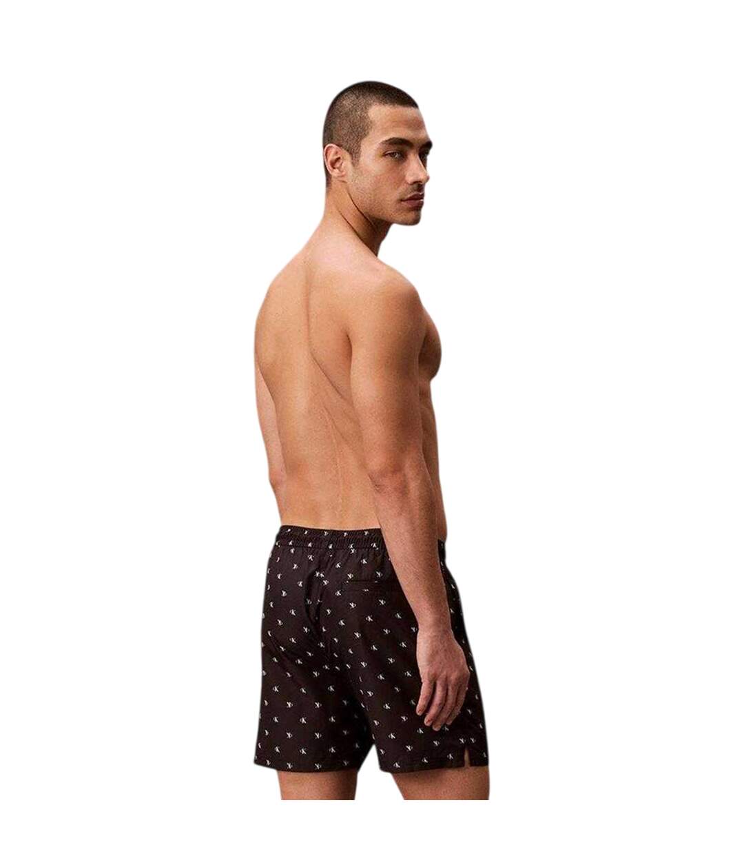 Short De Bain Motif/style Logo Homme Noir Calvin Klein-4