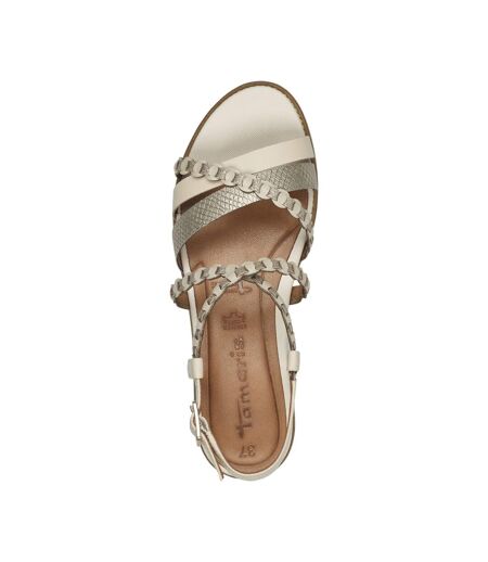 Sandale Plate Cuir Tamaris