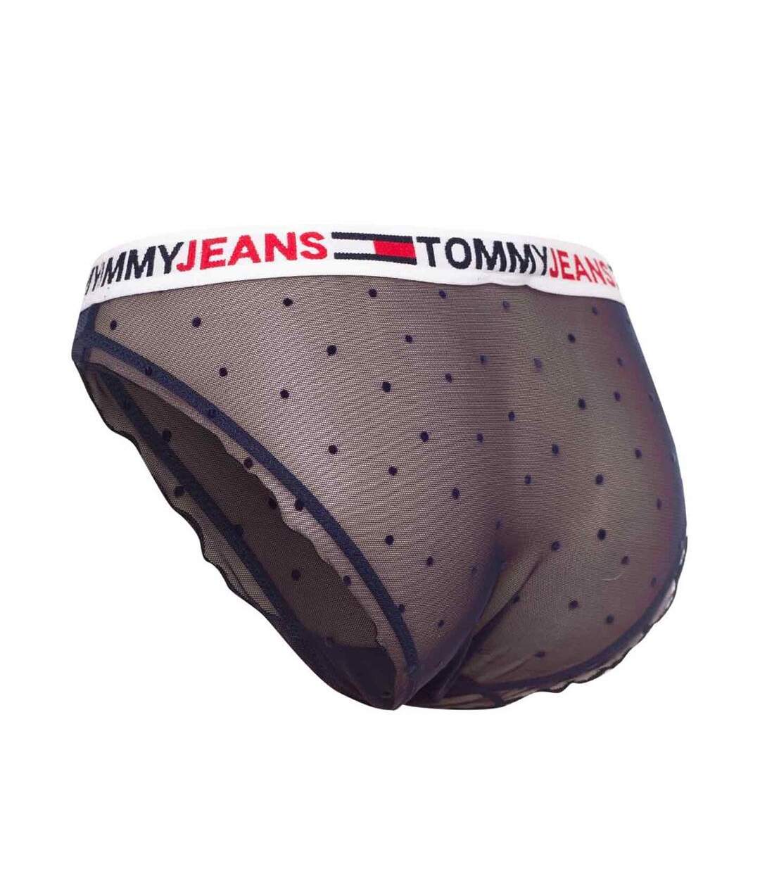 Culotte Noir Femme Tommy Jeans Thong Bottoms - M-2