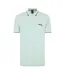 Mens Paddy Pro Cotton Pique Polo Shirt Turquoise Green Boss-1