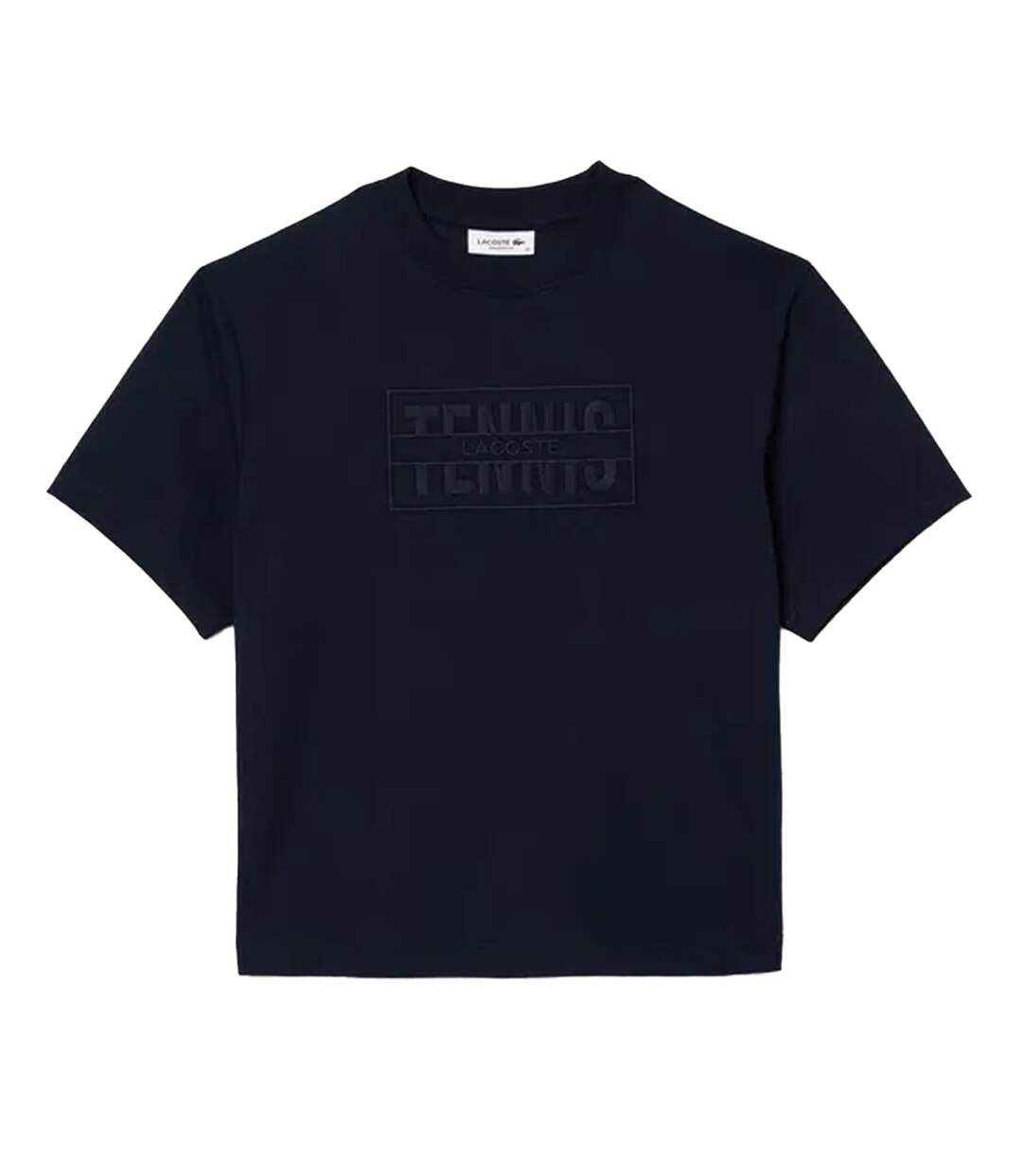 T-shirt ample femme bleu Lacoste-1