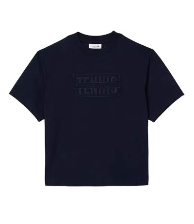 T-shirt ample femme bleu Lacoste