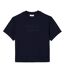 T-shirt ample femme bleu Lacoste-1