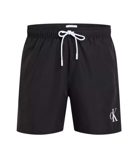 Short de bain noir/blanc homme calvin klein jeans drawstring - l