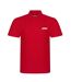 Mens set-in polo shirt red Prince-1