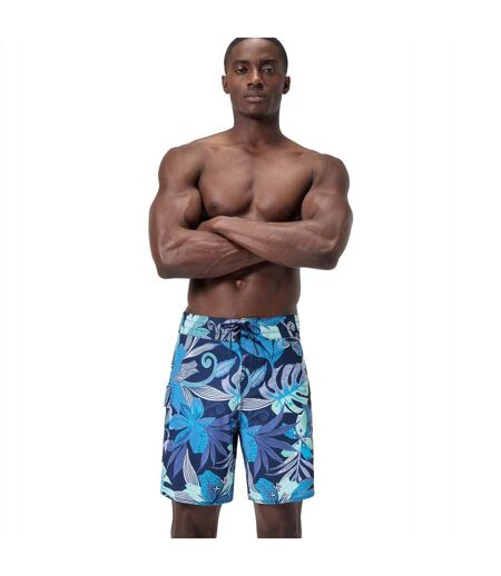 Boardshort Style Feuilles Homme Bleu Speedo