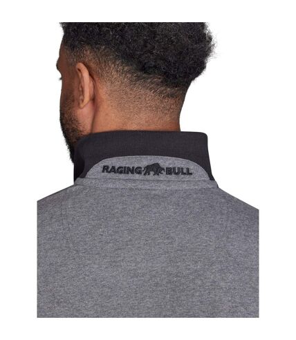 Polo à panneaux contrastés pour hommes charbon de bois Raging Bull