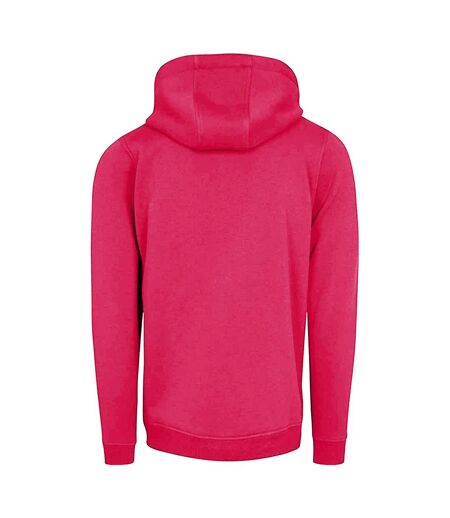 Build Your Brand Mens Heavy Pullover Hoodie (Hibiscus Pink)
