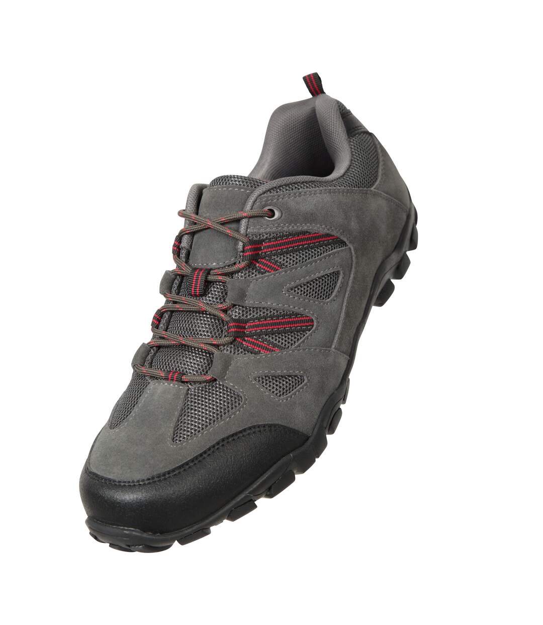 Mens outdoor iii suede walking shoes dark grey Mountain Warehouse-1