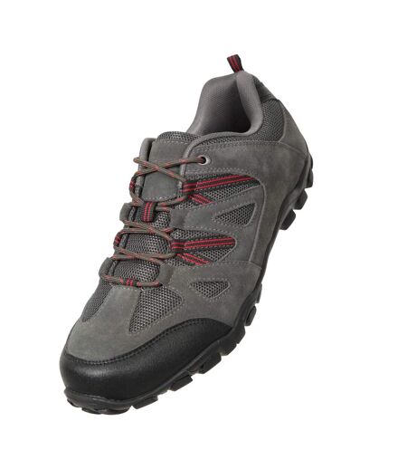 Mens outdoor iii suede walking shoes dark grey Mountain Warehouse